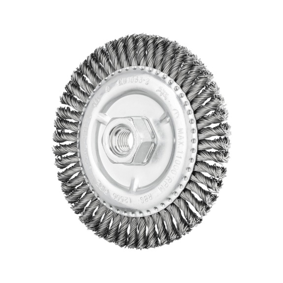 PFERD PIPELINE brush knotted RBG diameter 125x6 mm M14 steel wire 0.50 mm - Round brush (knotted wire)