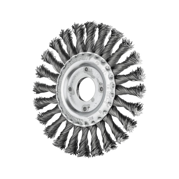 PFERD round brush knotted RBG diameter 125x12x22.2 mm steel wire 0.50 mm 10 - Round brush (knotted wire)