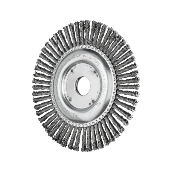 PFERD PIPELINE brush knotted RBG diameter 150x6x22.2 mm steel wire 0.50 mm - Round brush (knotted wire)