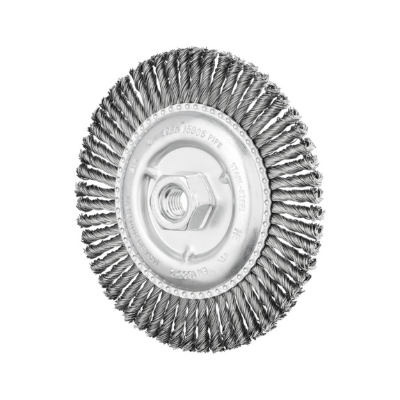 PFERD PIPELINE brush knotted RBG diameter 150x6 mm M14 steel wire 0.50 mm - Round brush (knotted wire)