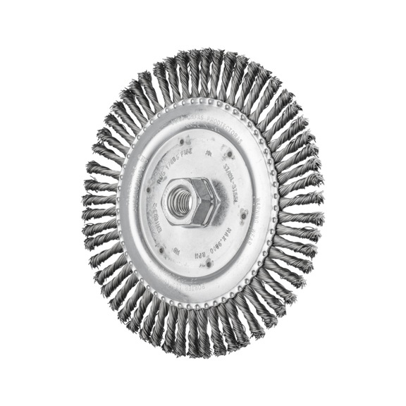 PFERD PIPELINE Bürste gezopft RBG Durchmesser 178x6 mm M14 Draht 0,50mm 56-Zöpfe - Rundbürste (gezopfter Draht)