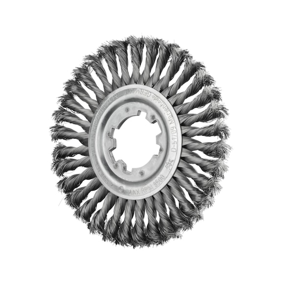 PFERD round brush knotted RBG diameter 200x16x50.8 mm bore steel wire 0.35 - Round brush (knotted wire)