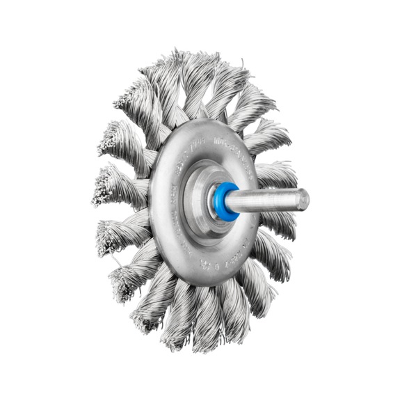 PFERD INOX-TOTAL round brush knotted RBGIT diameter 70x6mm, 6mm, wire 0.35 - Round shaft brush