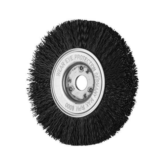 PFERD round brush, narrow, unknotted RBU 100x12x12 mm bore Plastic fill 0.40 - Round brush (abrasive bristle)