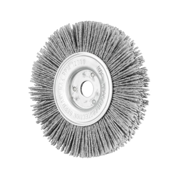PFERD round brush narrow unknotted RBU 100x12x12 mm bore SiC 0.90 grit 80 - Round brush (abrasive bristle)