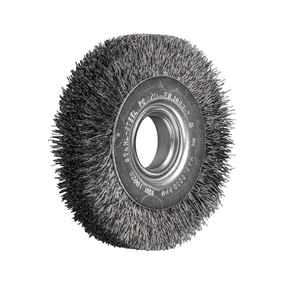 PFERD round brush wide unknotted RBU diameter 100x20xVariable bore, 0.30mm - Round brush