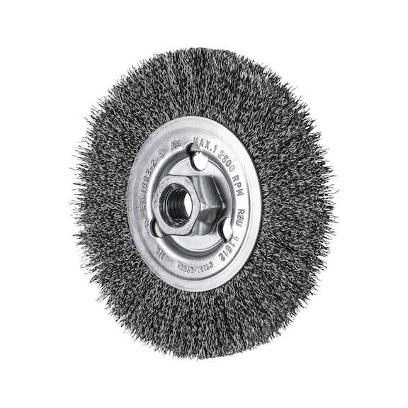 PFERD Rundbürste ungezopft RBU Durchmesser 115x12 mm M14 Stahl-Draht 0,30 mm - Rundbürste