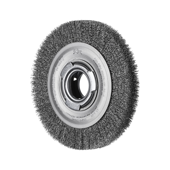 PFERD round brush wide unknotted RBU diameter 150x25xVariable bore, 0.20mm - Round brush