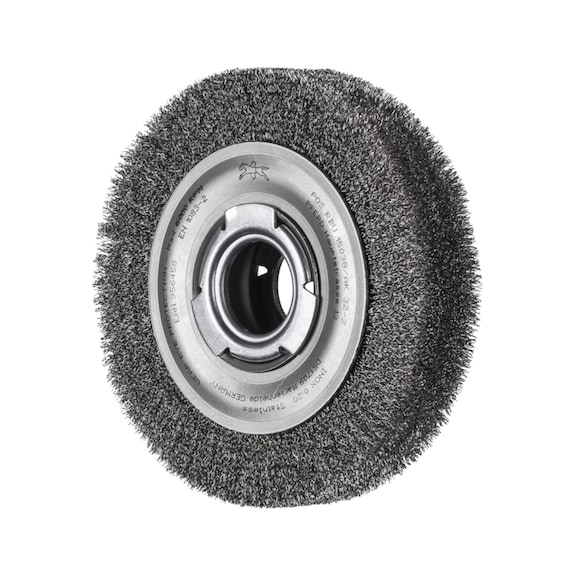 PFERD Round brush wide unknotted RBU Diameter 150x38xVariable bore 0.20 - Round brush