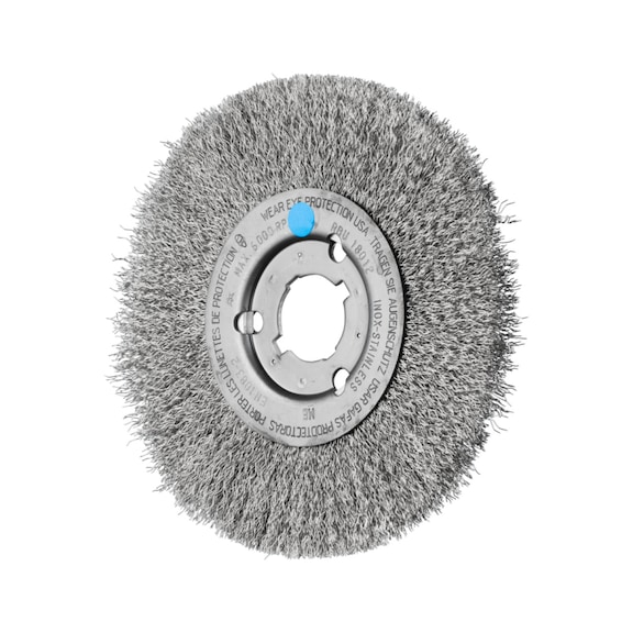 PFERD round brush narrow unknotted RBU 180x12xVariable bore wire 0.30 - Round brush