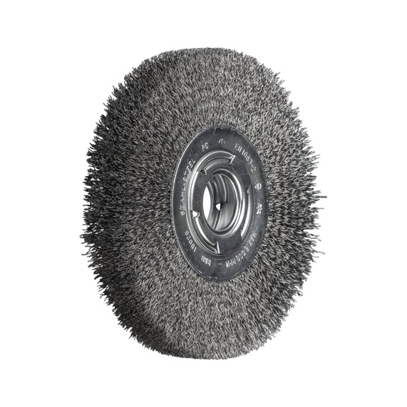 PFERD round brush wide unknotted RBU diameter 180x25xVariable bore, 0.30mm - Round brush