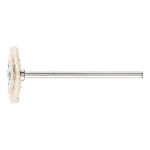 PFERD Miniatur-Rundbürste RBU 19x2 mm Schaft 2,34 mm weiße Schweineborste - Schaft-Rundbürste