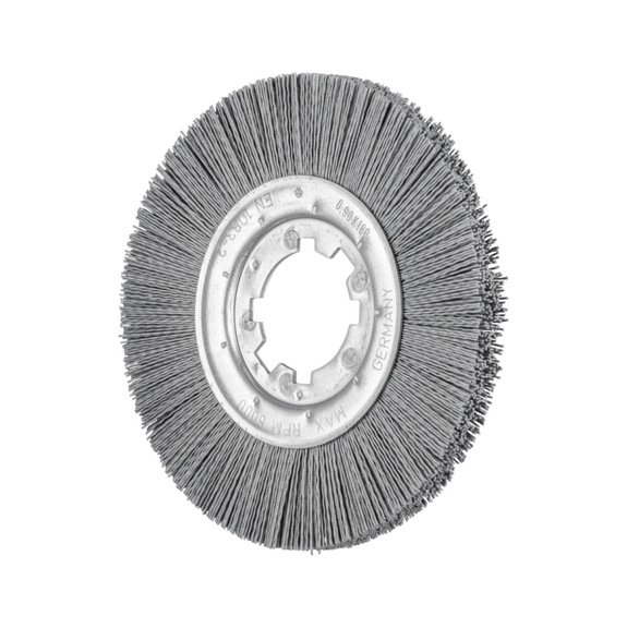 PFERD round brush unknotted RBU diameter 200x13x50.8 mm bore 0.90 grit 180 - Round brush (abrasive bristle)