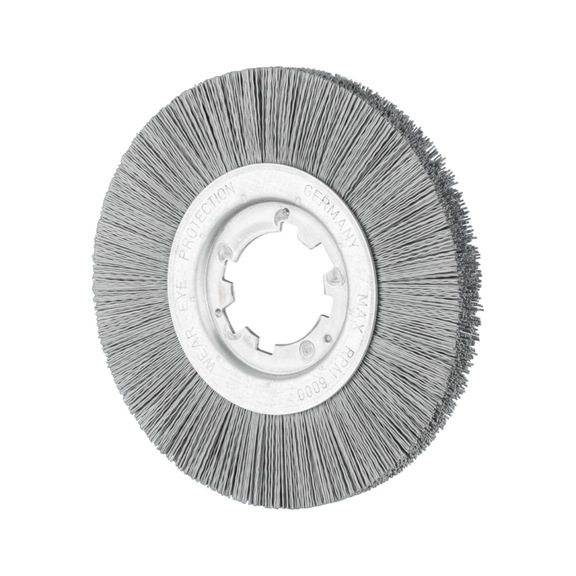 PFERD round brush unknotted RBU diameter 200x13x50.8mm bore 0.55mm grit 320 - Round brush (abrasive bristle)