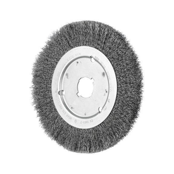 PFERD Round brush narrow unknotted RBU 200x16xVariable bore Steel wire 0.25 - Round brush