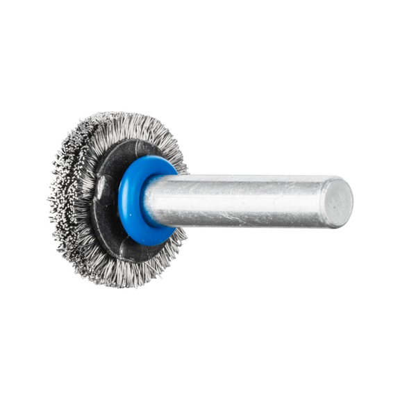 PFERD Rundbürste ungezopft RBU Durchmesser 20x4 mm Schaft 6 Edelstahl-Draht 0,20 - Schaft-Rundbürste