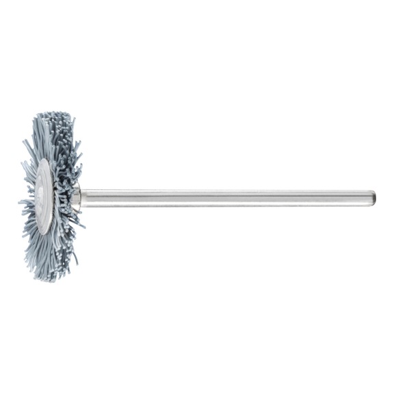 PFERD Miniatur-Rundbürste RBU Durchmesser 22x2mm Schaft 2,34mm SiC 0,25 Korn 800 - Schaft-Rundbürste