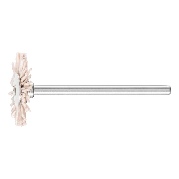 PFERD miniature round brush RBU diameter 22x2 mm shaft diameter 3 mm - Round shaft brush