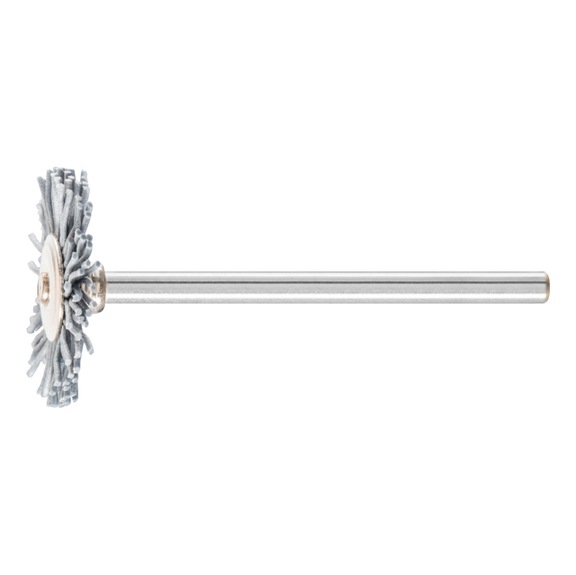 PFERD miniature round brush RBU diameter 22x2mm shaft 3mm SiC 0.55mm grit 320 - Round shaft brush