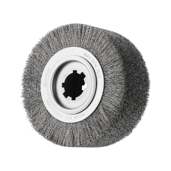 PFERD deburring brush unknotted RBU diameter 250x100x50.8mm bore wire 0.35 - Round brush