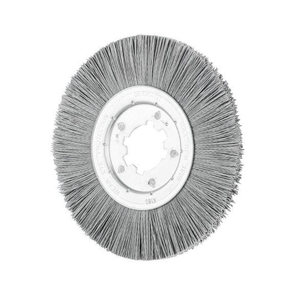 PFERD round brush unknotted RBU 250x15x50.8 mm bore SiC filament 0.90 grain 180 - Round brush (abrasive bristle)