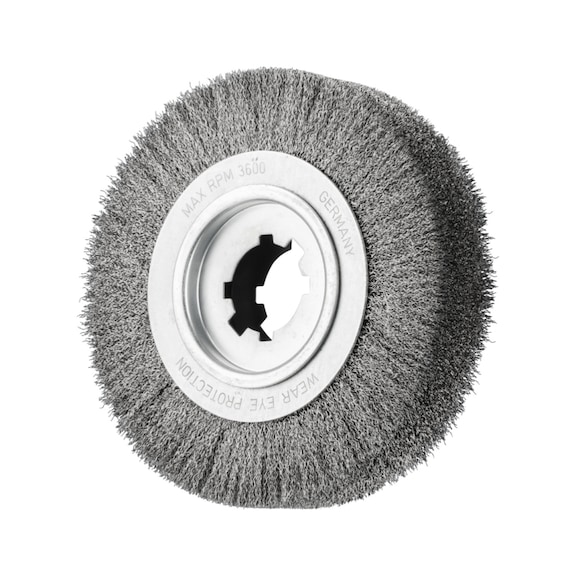 PFERD deburring brush unknotted RBU diameter 250x60x50.8mm bore wire 0.35 - Round brush