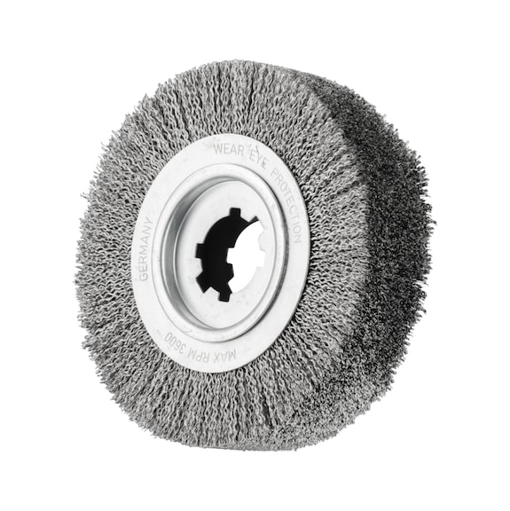 PFERD Entgratbürste ungezopft RBU Durchmesser 250x60x50,8 mm Bohrung 0,35 mm - Rundbürste