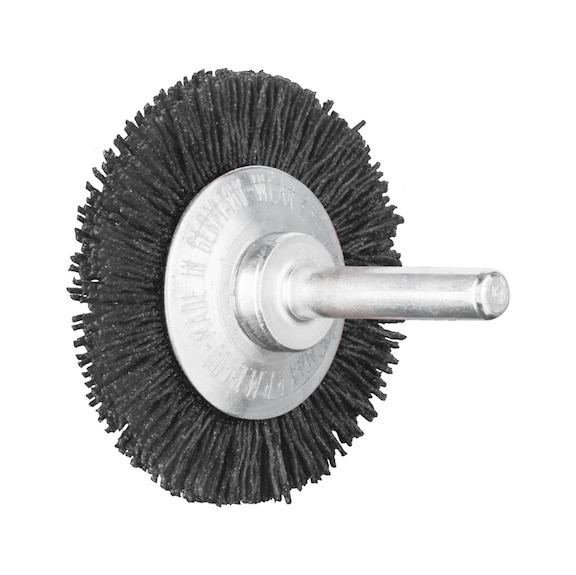 PFERD round brush unknotted RBU diameter 50x4mm, 6mm, ceramic filament 0.55mm - Round shaft brush