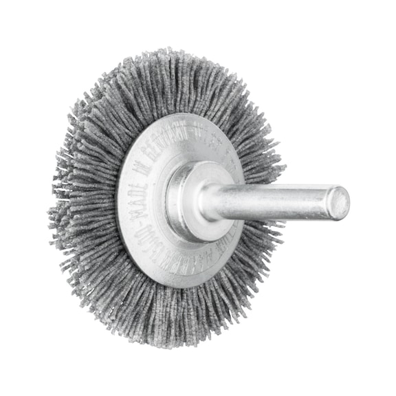 PFERD round brush unknotted RBU diameter 50x4mm shaft 6mm SiC 0.55mm grit 120 - Round shaft brush