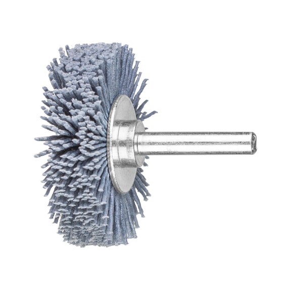PFERD round brush unknotted RBU diameter 50x10mm shaft 6mm SiC 0.90 grit 180 - Round shaft brush