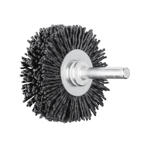 PFERD round brush unknotted RBU diameter 50x15mm, 6mm, ceramic filament 1.10mm - Round shaft brush