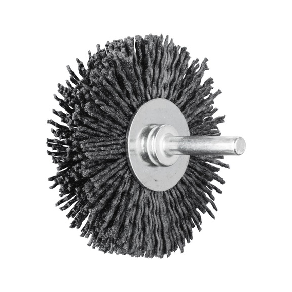 PFERD round brush unknotted RBU diameter 70x15mm, 6mm, ceramic filament 1.10mm - Round shaft brush