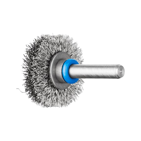 PFERD INOX-TOTAL round brush unknotted RBUIT diameter 30x6mm, 6mm, wire 0.20 - Round shaft brush
