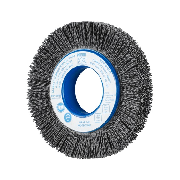PFERD COMPOSITE round brush RBUP diameter 150x25x50.8mm bore 1.10mm grit 80 - Round brush (abrasive bristle)