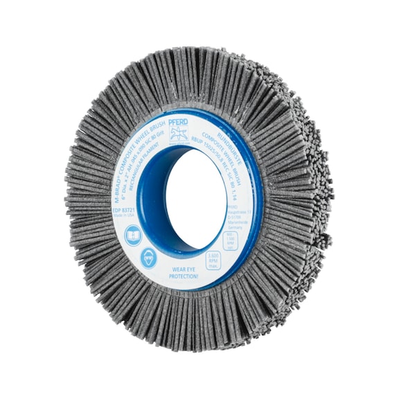 PFERD COMPOSITE round brush RBUP diameter 150x25x50.8mm bore 1.14mm grit 80 - Round brush (abrasive bristle)