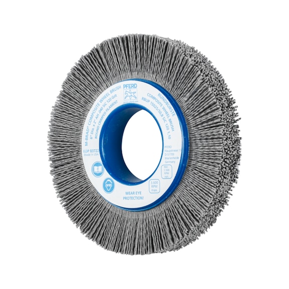 PFERD COMPOSITE Wheel brush RBUP Diameter 150x25x50.8 mm Bore 1.10 Grit 120 - Round brush (abrasive bristle)