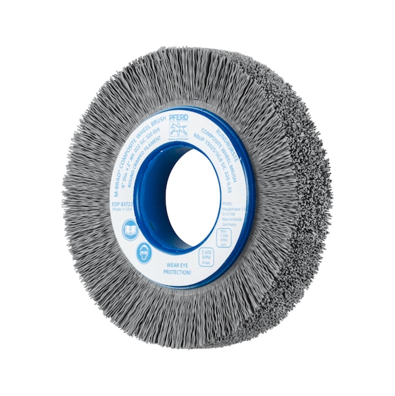 PFERD COMPOSITE Rundbürste RBUP Durchmesser 150x25x50,8mm Bohrung 0,55 Korn 320 - Rundbürste (Schleifborste)
