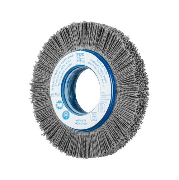 PFERD COMPOSITE round brush RBUP diameter 150x25x50.8 mm bore grain 80 - Round brush (abrasive bristle)