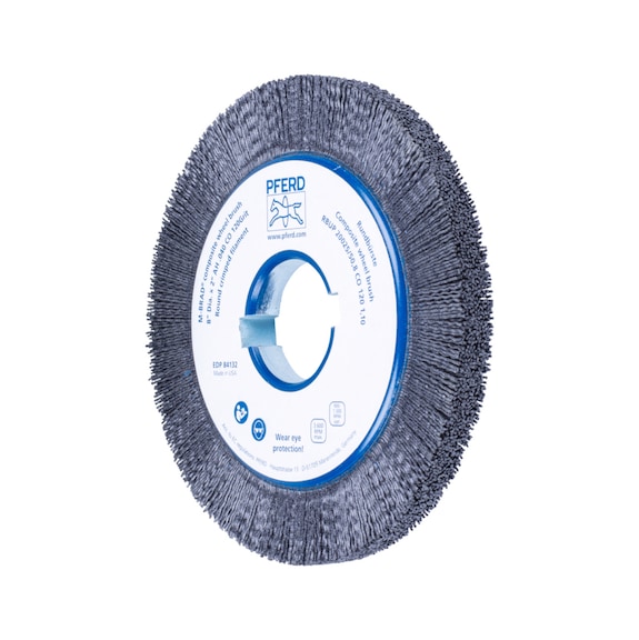 PFERD COMPOSITE round brush RBUP diameter 200x13x50.8 mm 1.10 mm grit 120 - Round brush (abrasive bristle)