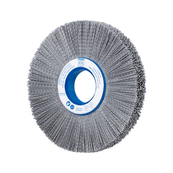 PFERD COMPOSITE FLEX Wheel Brush RBUP Diameter 200x25x50.8 mm 1.00mm Grit 120 - Round brush (abrasive bristle)