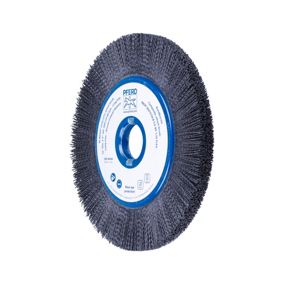 PFERD COMPOSITE FLEX Wheel Brush RBUP Diameter 300x13x50.8 mm 1.10mm Grit 80 - Round brush (abrasive bristle)