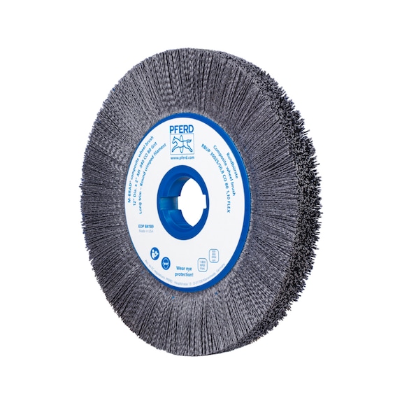 PFERD COMPOSITE FLEX round brush RBUP diameter 350x13x50.8 mm 1.10 mm grit 120 - Round brush (abrasive bristle)