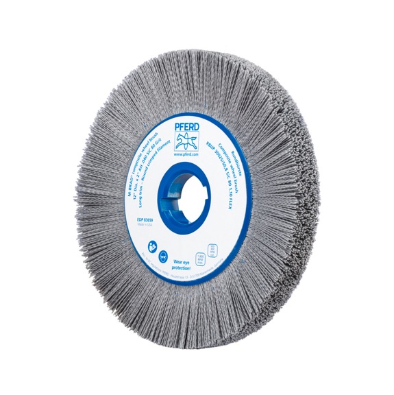 PFERD COMPOSITE FLEX Wheel Brush RBUP Diameter 300x25x50.8 mm 1.10mm Grit 80 - Round brush (abrasive bristle)