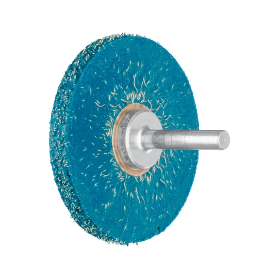 PFERD Vulcanized round brush soft unknotted RBV diameter 63x7mm shaft 6mm - Round shaft brush