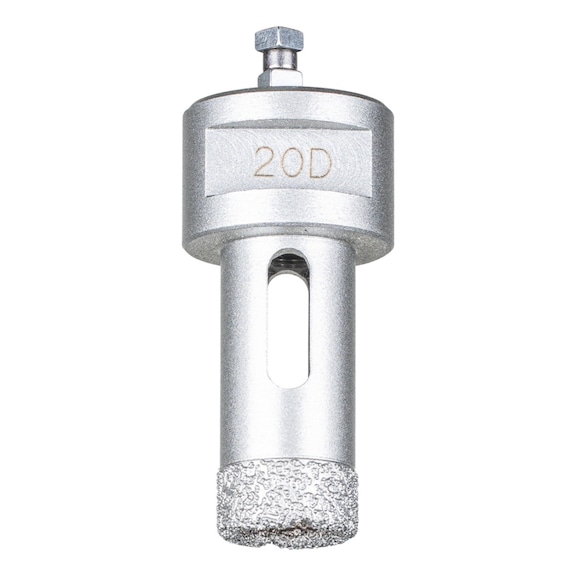 PFERD Diamant-Trockenbohrer DCD FL 20 mm M14 PSF für Fliesen Winkelschleifer - Schleifwerkzeug aus Schleifmittel auf Unterlage