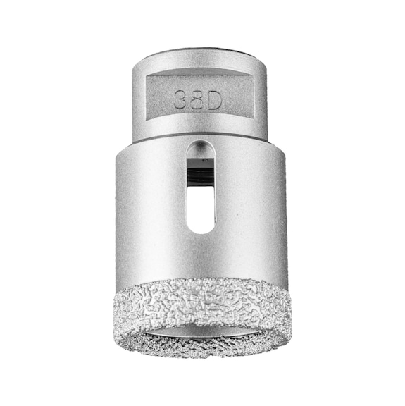 PFERD Diamant-Trockenbohrer DCD FL 38 mm M14 PSF für Fliesen Winkelschleifer - Schleifwerkzeug aus Schleifmittel auf Unterlage