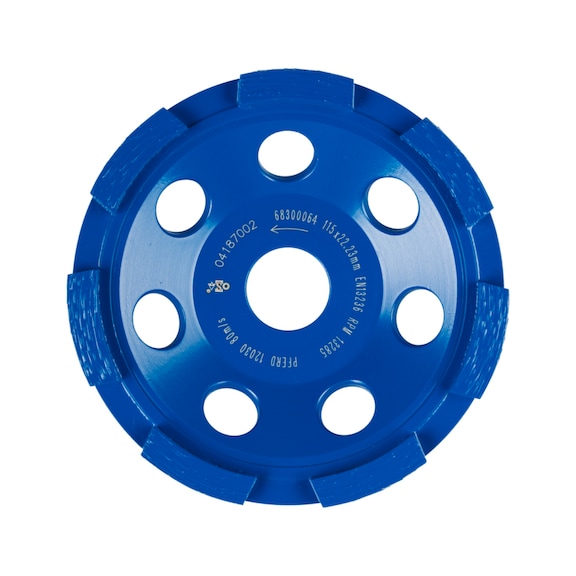 PFERD diamond disc DCW 1R PSF 115x6x22.23 mm for levelling concrete screed - Abrasive tool made of abrasive on a base