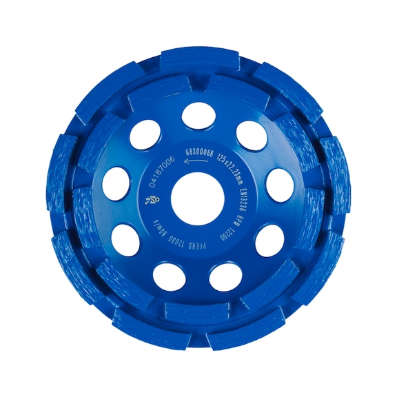 PFERD diamond disc DCW 2R PSF 125x6x22.23 mm for levelling concrete screed - Abrasive tool made of abrasive on a base