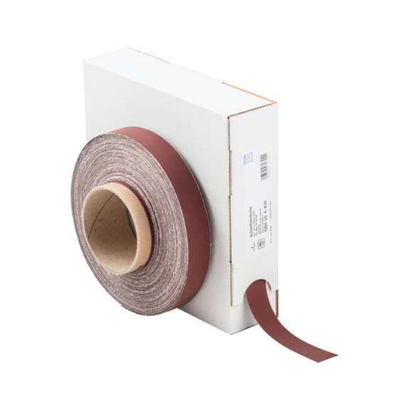 PFERD corundum abrasive belt roll fabric SBR width 25mm x length 50m A800 universal - Abrasive tool made of abrasive on a base