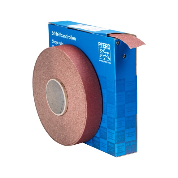 PFERD Korund Schleifbandrolle Gewebe SBR Breite 40mm x L&auml;nge 50m A80 universell - Schleifwerkzeug aus Schleifmittel auf Unterlage